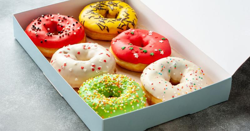 Donuts in a box. 